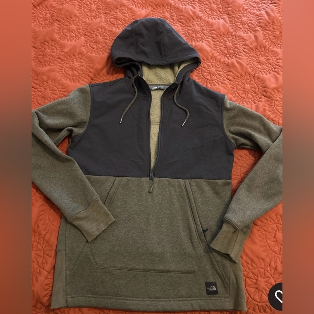The North Face Olive and Black Pullover Hoodie